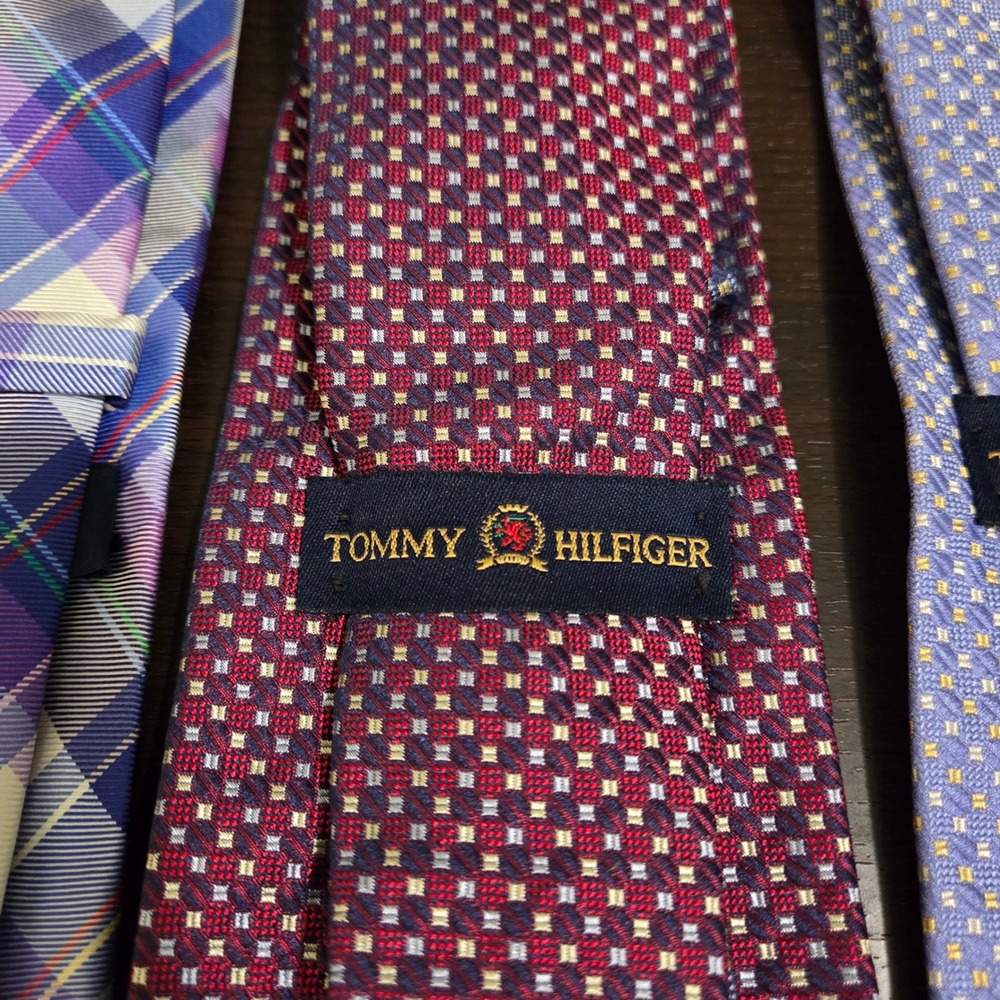 Tommy Hilfiger Neckties Lot of 3 Dress Ties Business Professional Career - Picture 7 of 14